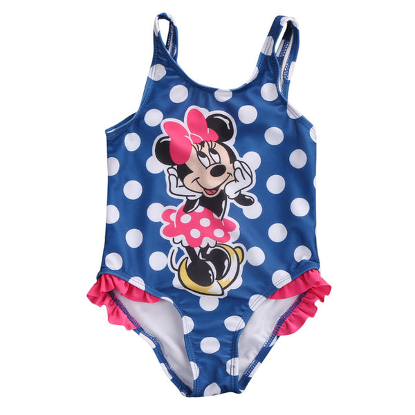 Kids Swimwear Cartoon Mouse Print Toddler Girls Swimsuit