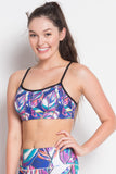 Colorful Printed Sports Bra