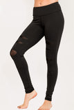 High performance legging with a cut out design