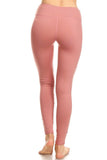 Cutout Mesh Panel Legging