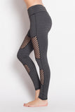 Stylish mesh workout high performance legging.