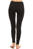 Stylish legging with mesh insert