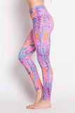 CUTOUT SIDE SPRING PRINTED LEGGING