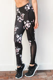 Stylish legging with mesh insert