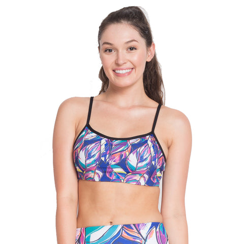 Colorful Printed Sports Bra