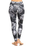 High Quality hi-rise printed legging