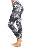 High Quality hi-rise printed legging