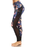 High Quality Printed Legging with Side Pockets