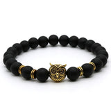 Matte Stone Owl Bracelet