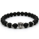 Matte Stone Owl Bracelet