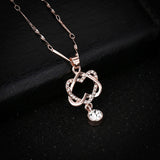 Elegant Heart Rose Gold Pendant