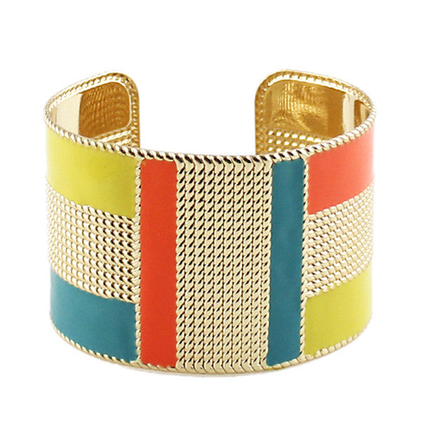 Color Block Cuff Bangle – Dukululu Online Shop