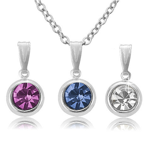 Three Color Pendant Set