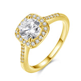 Swarovski Crystal Halo Ring