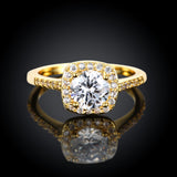 Swarovski Crystal Halo Ring