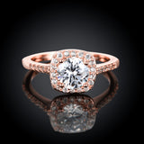 Swarovski Crystal Halo Ring