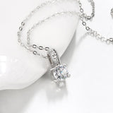 Swarovski Crystal White Gold Plated Diamond Simulated Necklace