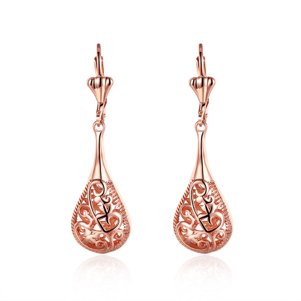 Rose Gold Bohemian Drop Earring