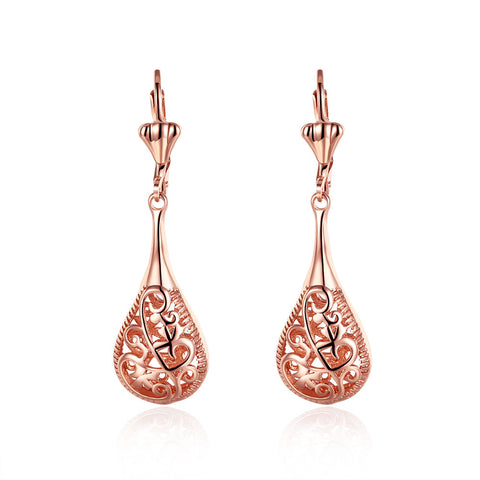 Rose Gold Bohemian Drop Earring