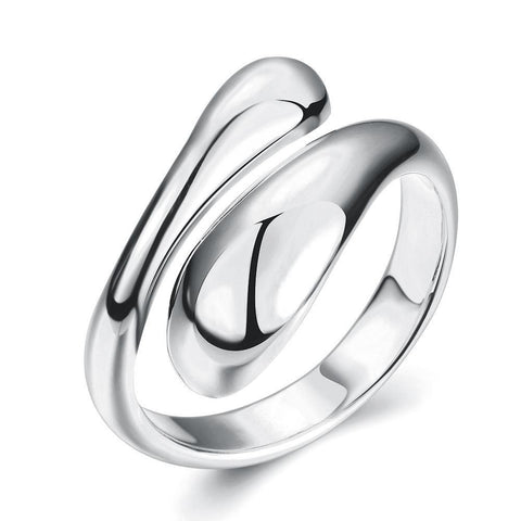 White Gold Plated Matrix Ring
