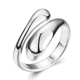 White Gold Plated Matrix Ring