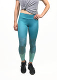 Geometric Colorblock Legging in Blues