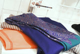 Geometric Colorblock Legging in Blues