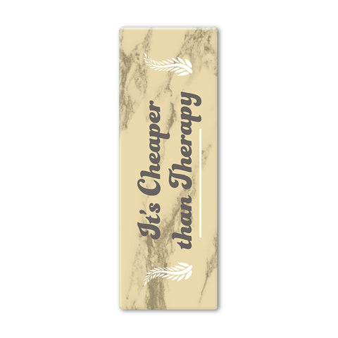 It's Cheaper Than Therapy Gold Yoga Mat