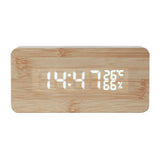 Wood Wooden Digital LED Desk Clock