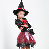 Kids Halloween Witch Clothes Costume