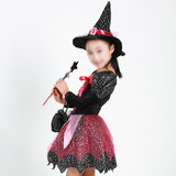Kids Halloween Witch Clothes Costume