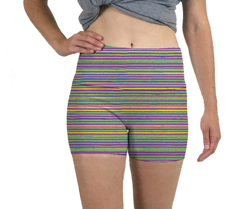 Multi Stripe Booty Short