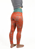 Lotus Floral Yoga Leggings