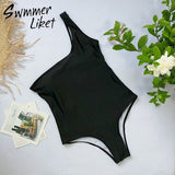 Side zipper bikinis women 2018 white black swimsuit